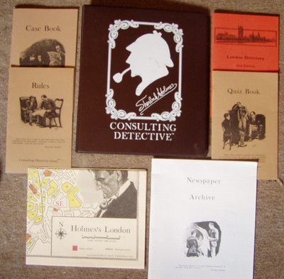 Sherlock Holmes Consulting Detective game complete in binder Sleuth Publications