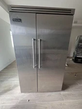 Viking Pro 48" Side by Side Refrigerator VCSB548SS Great Condition