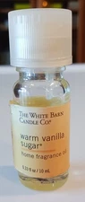 White Barn Candle Co. Warm Vanilla Sugar 0.33 oz. Home Fragrance Oil (Read Desc)