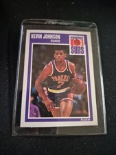 1989 Fleer #123 Kevin Johnson Rookie Card RC Phoenix Suns. rookie card picture