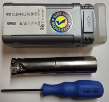 Iscar 1-1/4" High Feed 4 Flute Insertable Body #FFQ4 D1.25-4-2.5-W1.00-09