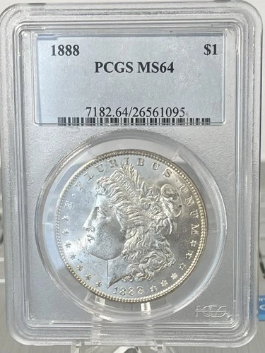 1888 Morgan Dollar PCGS MS 64 .