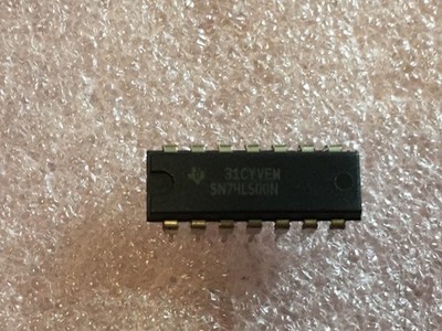 SN74LS00N IC QUAD 2-INPUT NAND GATE DIP 14-PIN TEXAS INSTRUMENTS (LOT OF 5)