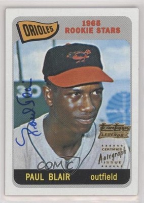 2002 Topps Team Topps Legends Paul Blair #TT-PB Auto 7eo