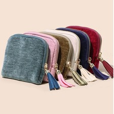 Travel Jewelry Pouch Velvet Jewelry Organizer Storage Bag with Zipper