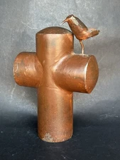 Jan Barboglio The Covenant Cardinal Cross Sculpture AS IS READ