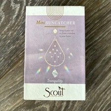 Scout Curated Wears Tranquility Mini Brass Crystal Peace Sign Suncatcher