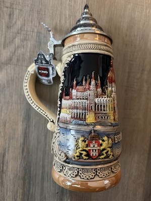 Budapest Hungary Parliament Building LE Germany Beer Stein .25 L