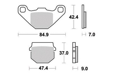 PASTIGLIE FRENO ANTERIORE ORGANICHE EBC FA093 RIEJU MRT 50 SUPERMOTARD 2010