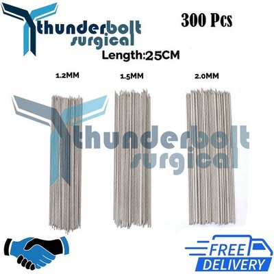 Steinmann Pins 25Cm Set of 300 PCS Orthopedic Surgical High Quality Instruments