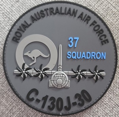 RAAF Richmond 37 Sqn Lockheed C-130 Hercules Royal Australian Air Force 3D Patch