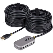 StarTech 24m USB 2.0 Extension Cable with 4-Port USB-A Hub U02442-USB-EXTENDER