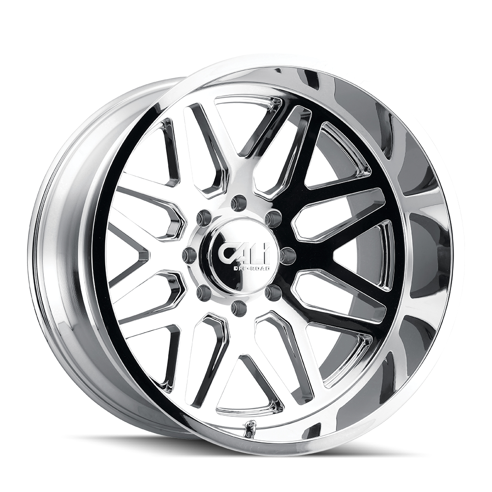 Set of 4 - CALI OFF-ROAD INVADER 9115 CHROME 22X12 6-139.7 -51MM 106.1MM