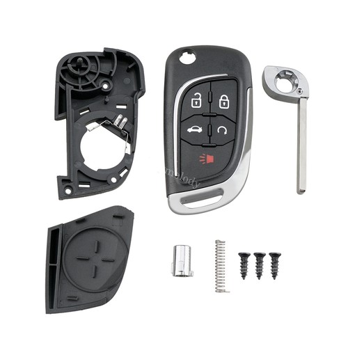 Upgrade Flip Key Fob Case for Chevrolet Camaro Cruze Malibu Impala Equinox Sonic - Picture 5 of 8
