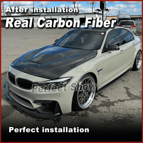 For BMW 3 4 Series F30 F32 F33 F36 REAL Carbon Bumper Engine Hood Bonnet Cover - Picture 4 of 14