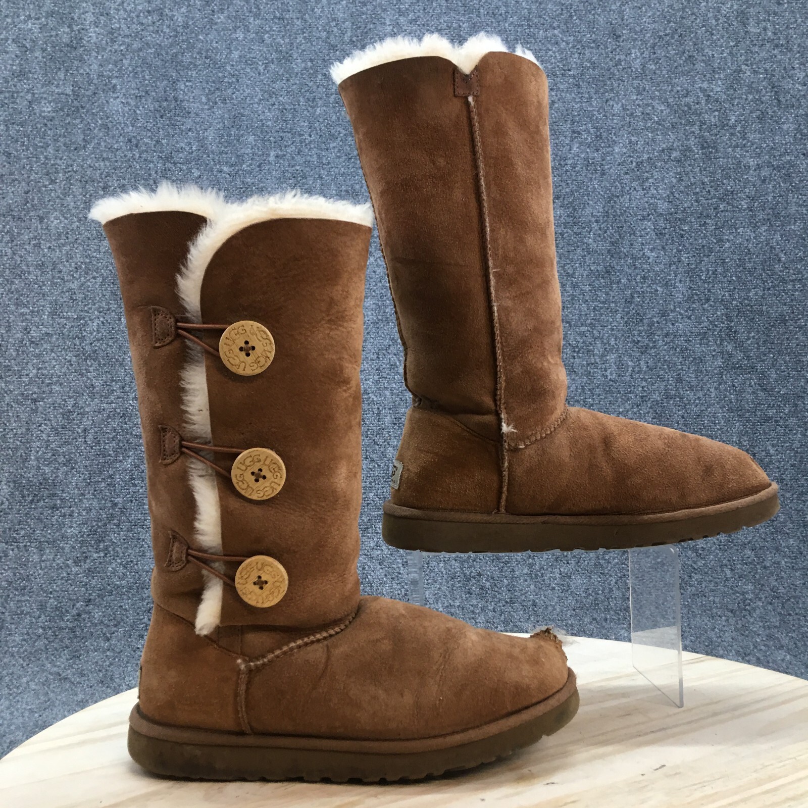 UGG Boots Womens 8 Baley Button Triplet 