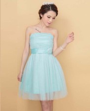 Fashion Short Style Bride And Bridesmaid Dress