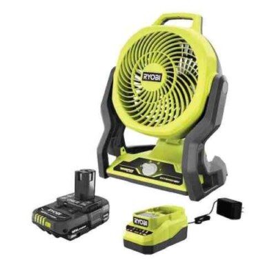 NEW Ryobi PCL811B 18V ONE + HYBRID PORTABLE FAN + 2.0Ah BATTERY + PCG002 CHARGE