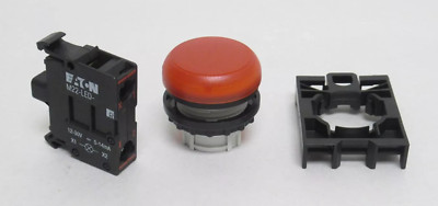Eaton M22-L-R-R M22 Indicating Light Illuminated Push-Button Red 12-30 VAC/VDC
