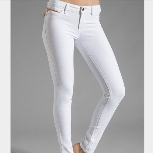 DL1961 Amanda White Zip Skinny 360 