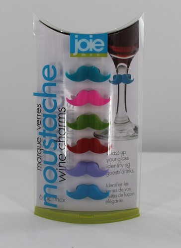 Wholesale Lot Mustache Wine Glass Charms Joie 28 Pieces Great Price! - Picture 2 of 3