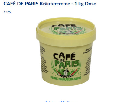 CAFÉ DE PARIS Kräutercreme - 1 kg Dose