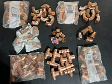 Lot of 90 -NIBCO MUELLER LEE EPC 3/4" COPPER FITTINGS SWEAT SOLDER*MADE IN USA*