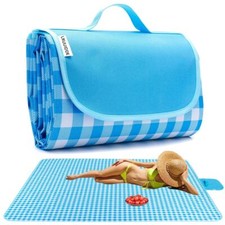 Extra Large Picnic Blanket Beach Blankets Outdoor Foldable Waterproof Sand Ma...