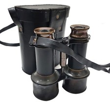 Nautical Brass Binocular Marine Antique Monocular With Leather Box