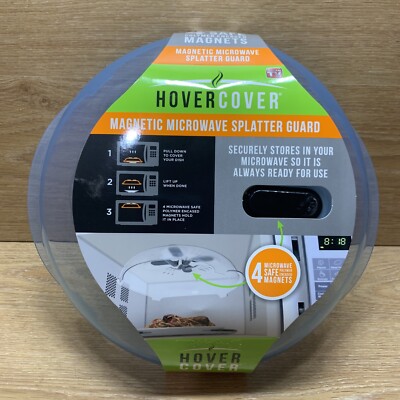 Hover Cover Magnetic Microwave Splatter Guard Dishwasher Safe