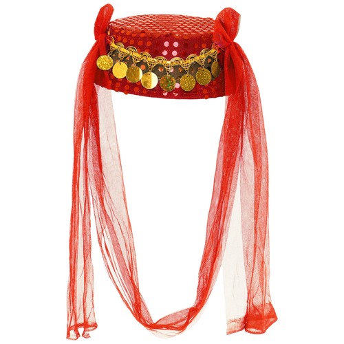 Womens Headpiece Skin-friendly Headwear Vintage India Belly Dance Hat Elegant