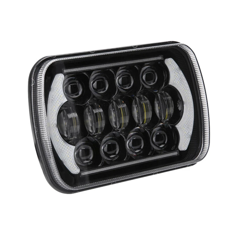 Faro LED DRL de haz alto/bajo de 7x6" para Ford Aerostar Bronco F650 F750 E-150 8 piezas Foto 3 de 4