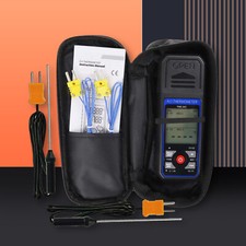 K/J Type Thermocouple Thermometer Temperature Meter Tester Dual Channel 4 ProbXR