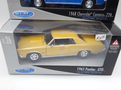 WELLY 1968 Chevy Camaro Z/28 Blue 22448 - 1/24 Scale Diecast WELLY 1968 Chevy Camaro Z/28 Blue 22448 - 1/24 Scale Diecast