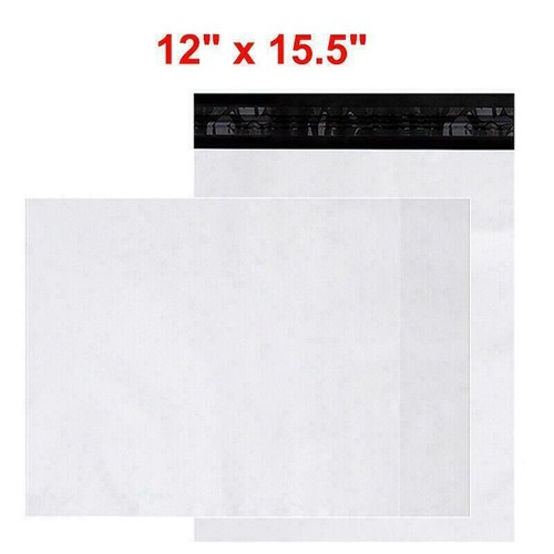 12x15.5 Poly Mailers Shipping Envelopes Self Seal Packaging Bags 2.5Mil