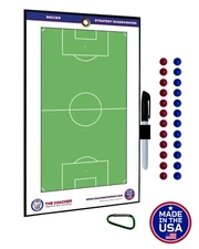 Premium Coacher Magnetic Soccer Coaching Clipboard ~ Coach Board ~ Gift Gear