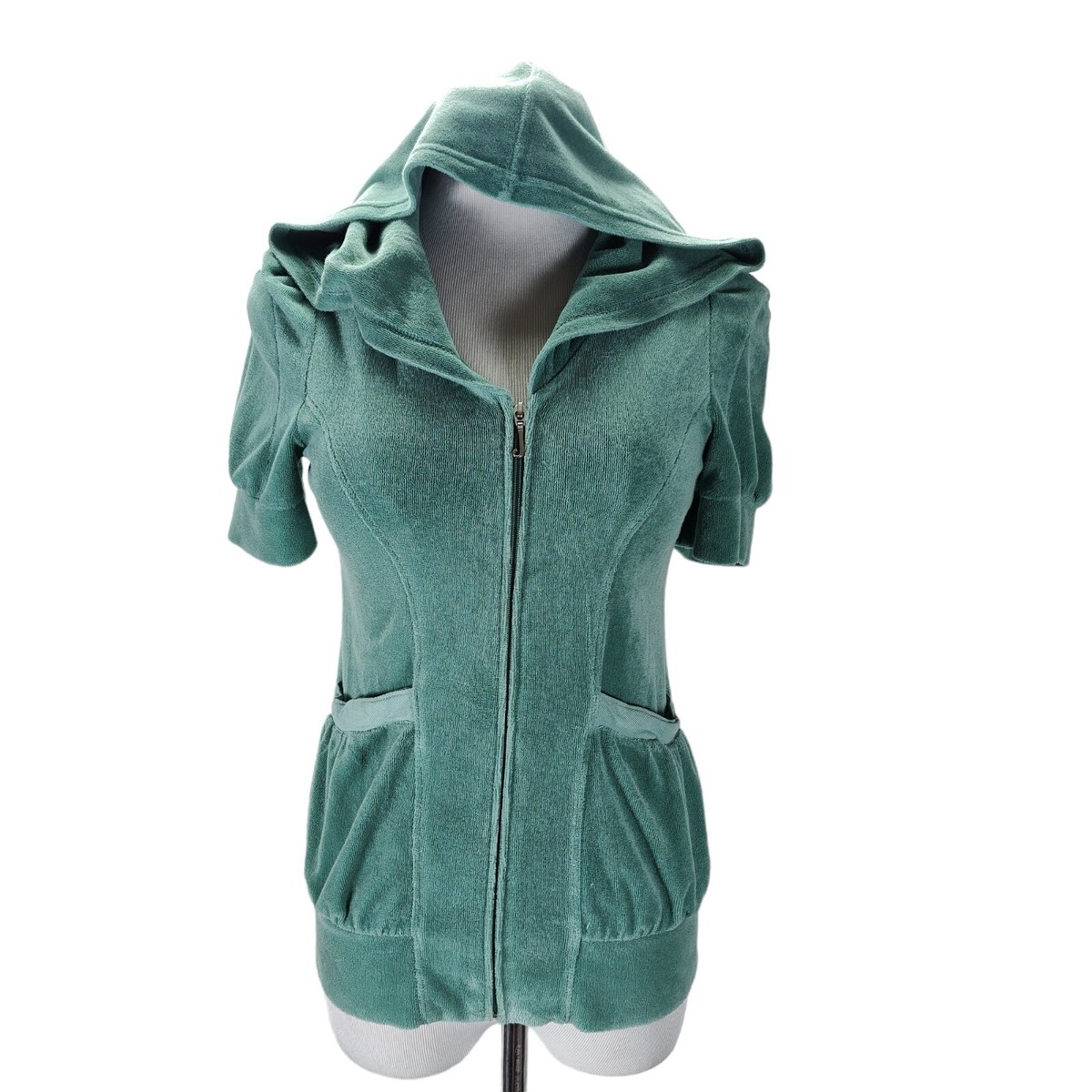 Juicy Couture アウター Vintage Y2K Juicy Couture Terry Jacket Size M Green Short