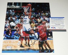NICK ANDERSON AUTOGRAPHED 8x10 COLOR PHOTO (ORLANDO MAGIC) - PSA DNA!