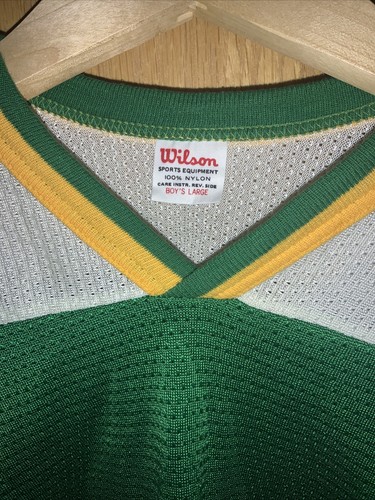 Vintage 70’s WILSON Minnesota North Stars Youth Jersey Blank SIZE LARGE NHL - Picture 2 of 3
