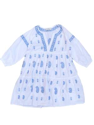 By Malina Cotton Embroidered Dress XS