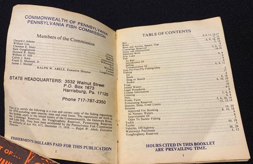 3 Vtg 1974 81 Pennsylvania Fish & 1985 Game Commission Regulations Booklets Lot - Picture 5 of 6
