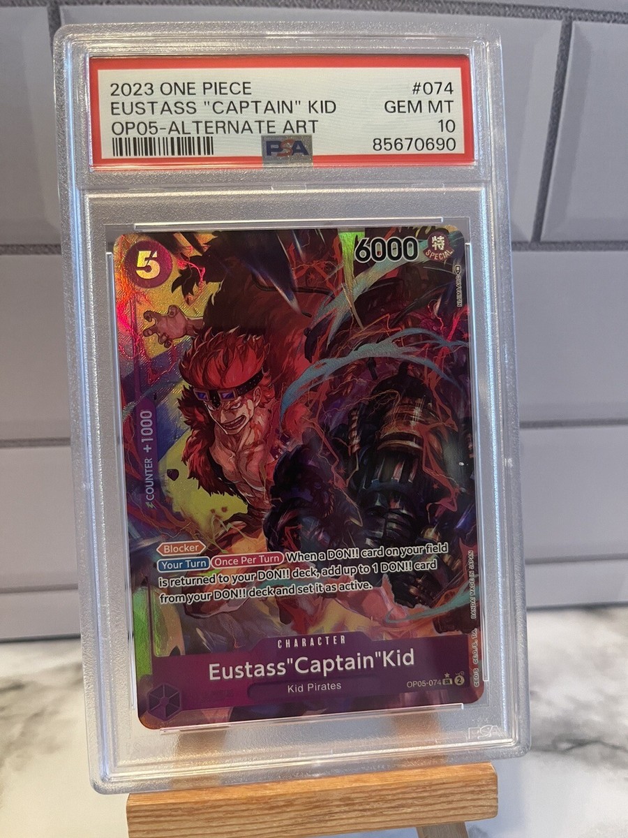 【PSA10】ワンピースカード　キッド　英語版 Eustass Captain Kid PSA 10 GEM MT Alt Art One Piece Card