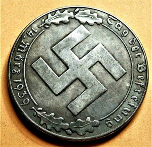 WW2-039-39-GERMANY-COMMEMORATIVE-COLLECTORS-COIN-REICHSMARK