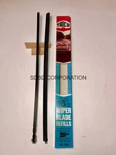 Vintage 16" Trico Wiper Refills with metal inserts Quantity 2