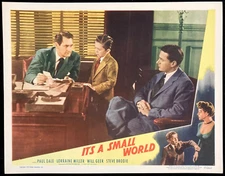 IT'S A SMALL WORLD Movie Lobby Card Poster Little Person Film Noir Exploitation
