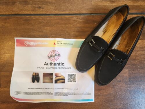 Salvatore Ferragamo Women's Sport Casual Genuine Italian Leather Loafers 6AA COA - Picture 12 of 13