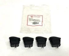 Carling Technologies Rocker Switch 10C584 (V2D1S00B-AZC00-000-XG) [Lot of 4] NOS