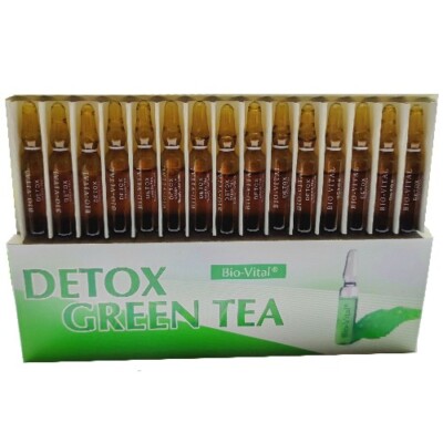 Bio-Vital DETOX Green Tea Hyaluron Säure Anti-Aging Serum Ampullen 15x2ml