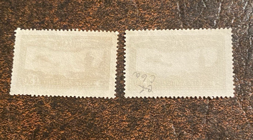 FRANCE - AIR MAIL - SC# C6 & C6a - Used- Catalog $23.25 - Picture 2 of 2