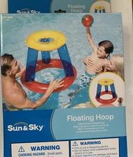 Sun & Sky Water Basketball Game Floating Hoop Pool Games NIB